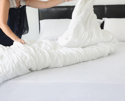making bed